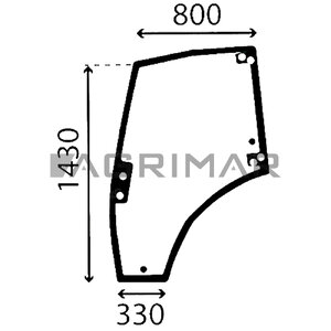 staklo vrata levo – tonirano [RENAULT-6005026598]