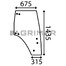 DOOR WINDOW RIGHT - CURVED - TINTED [FENDT-117.810.030.020]