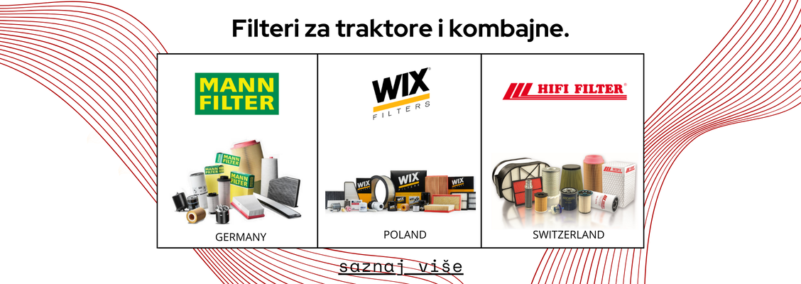 Filteri za traktore i kombajne